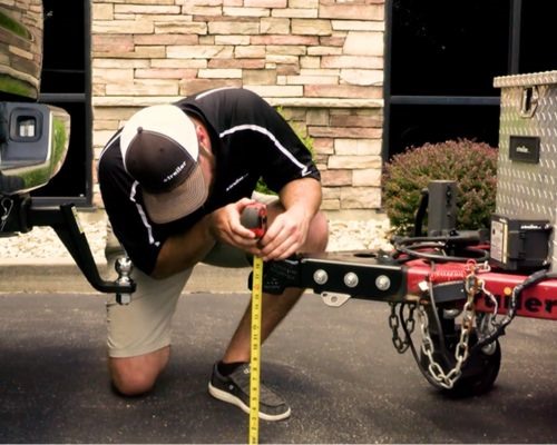 Measure coupler height from ground to bottom of coupler